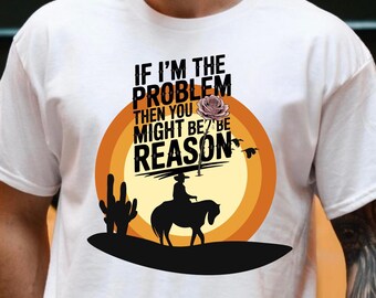 Camiseta con actitud occidental: escena desértica, camiseta con gráfico de calavera de cuernos largos