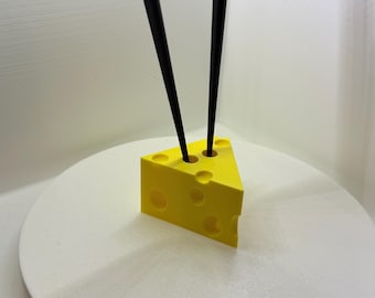 Swiss Cheese Chopstick Rest, Fun Sushi Table Decor, Japanese Dining Accessory