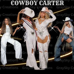 Archivos PNG y PDF con diseño pirata inspirado en Beyoncé y Blue Cowboy Carter