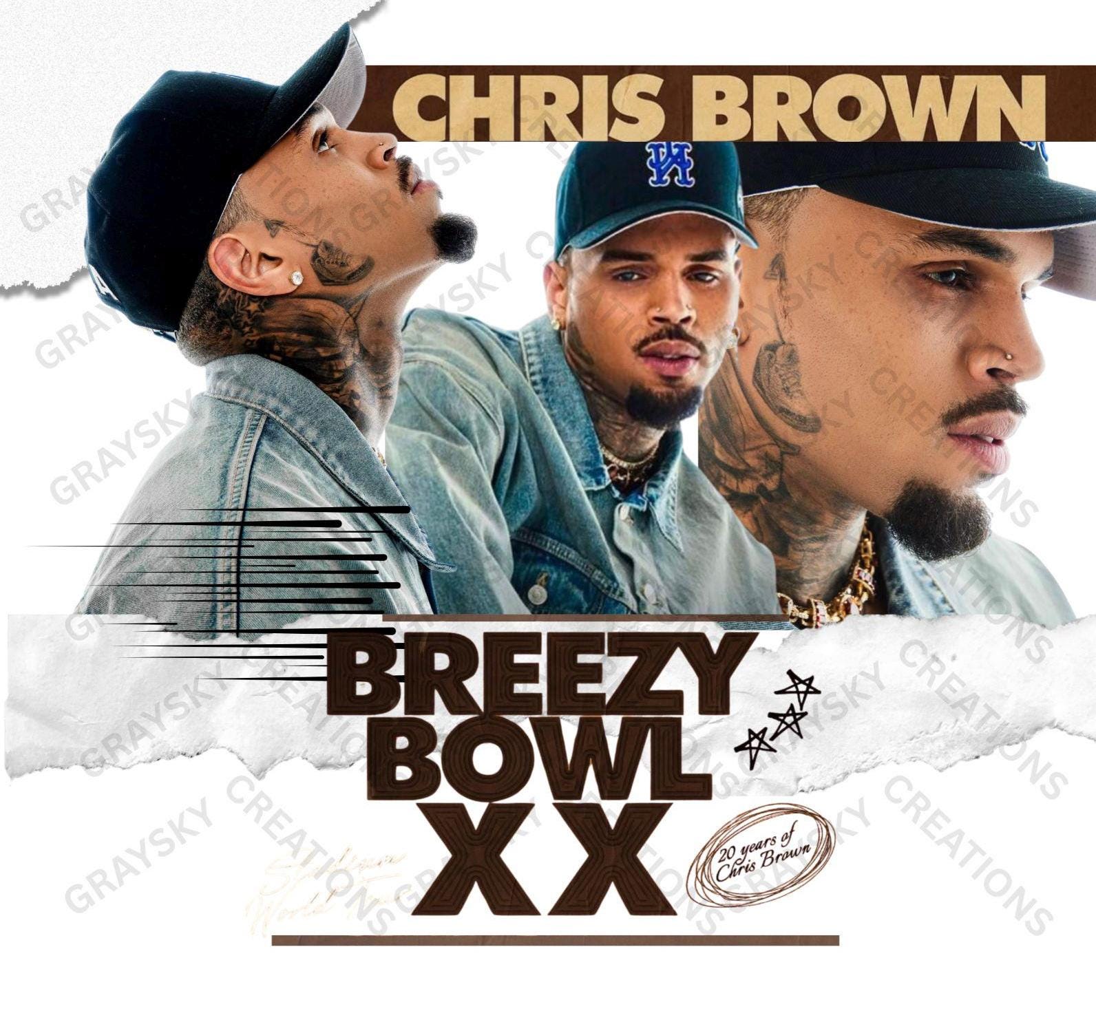 Breezy Bowl Digital Print PNG & PDF file included | bootleg Chris Brown design