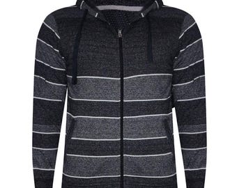 Felpa con cappuccio in pile casual all'ingrosso, tinta unita, con cerniera.