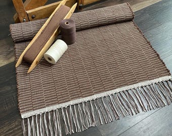 Brown Rag Rug Hand Woven Rag Rug - Etsy