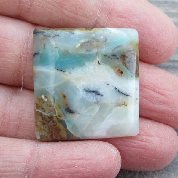 Aqua Terra Agate Gemstone Cabochon