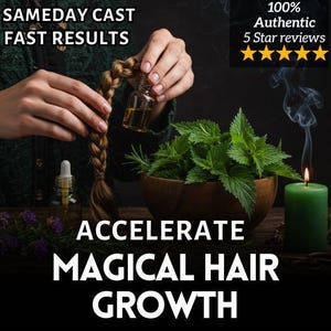 Beauty Hair Growth Spell. Natural BEAUTY HAIR GROWTH Spell | Fast Growth | Thick Hair | Shiny Hair | Bald Spots | Hair Energy | Beauty Spell