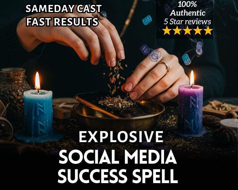 Social Media Success Spell: Viral Fame, Follower Boost