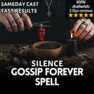Anti-Gossi. END all GOSSIP NOW Spell | Shut Down Rumors | Silence Gossip | Stop Lies | Anti-Bullying Magic | Speak Peace | Energy Cleanse
