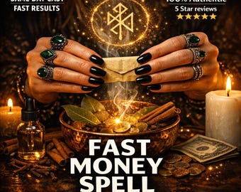 Fast Money Spell Instant Money Manifestation, Increase Income Fast, Wealth Magnet Energy, Money Blockage Removal, Prosperity and Luck Spell,