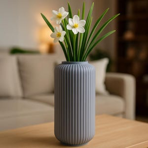 3D-geprinte vaas, modern huisdecor, moderne decoratieve vaas, unieke huisdecor vaas voor verse of gedroogde bloemen, moderne artistieke plantenpot