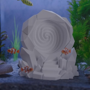 3D Printed Teleport for Aquarium Decor, 3D Printed Fish & Shrimp Hide, Terrarium Decor, Betta Shrimp, Terrarium Decor, Fish Tank Decor