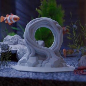 Teleport Aquarium Decor, Fish Hide, Betta Tunnel For Betta Training, Fish Hideaway, Aquarium & Terrarium Decor, 3D Printed Aquarium Decor