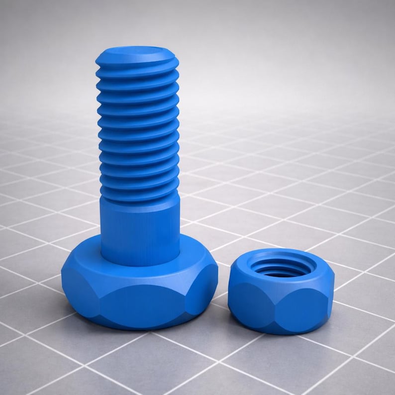 1GB+ Screws & Threads STL Bundle – 3D Printable Bolts, Nuts, Wing Nuts ...