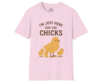 Funny Chicken T-Shirt, Cute Animal Shirt, Gift for Poultry Lovers, Spring Fashion, Casual Wear