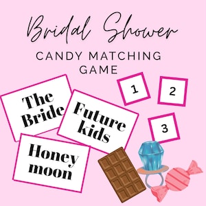 Bridal Shower Candy Matching Game: