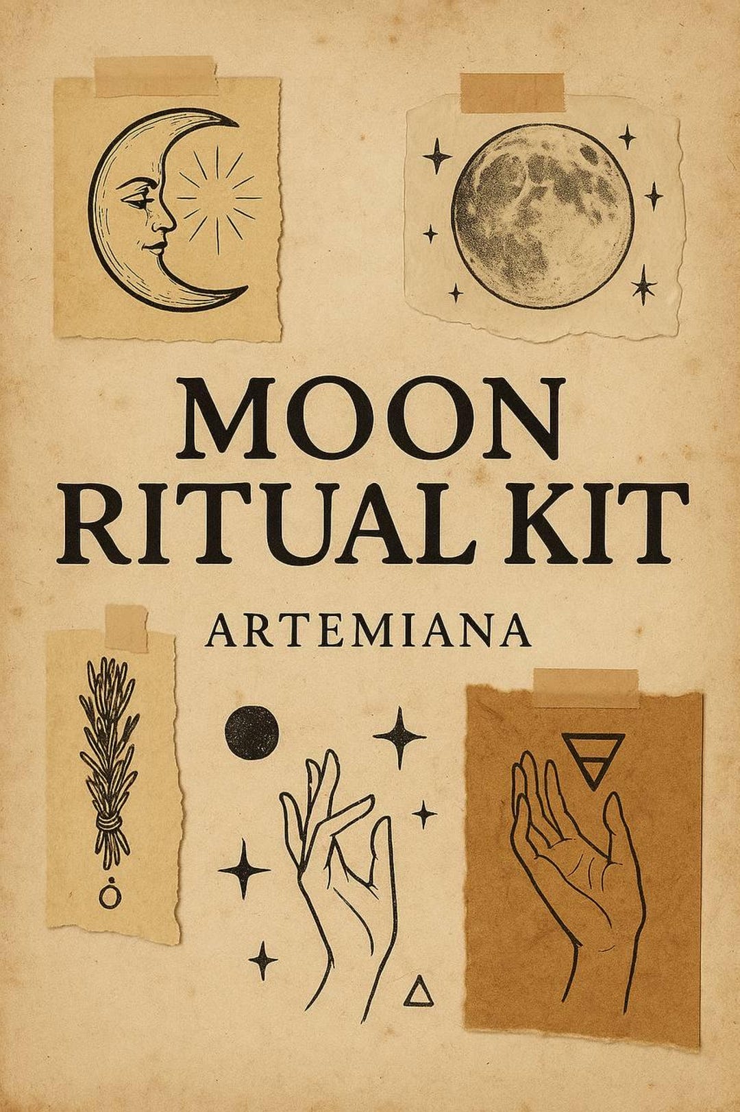 Moon Rituals Book Moon Ritual Kit โ 14-page Printable Witchy Journal | Lunar Phases ...