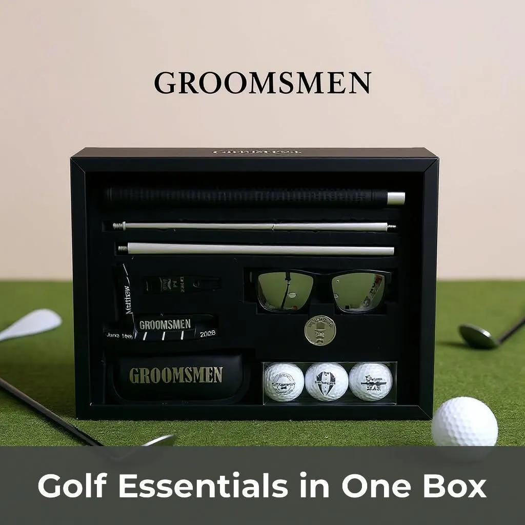 Engraved Groomsmen Putter Set