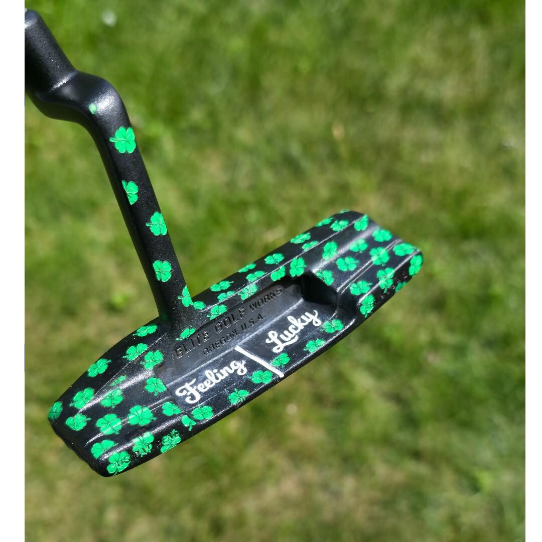 Feeling Lucky Putter Head: Black Finish With Green Shamrocks RH - Etsy