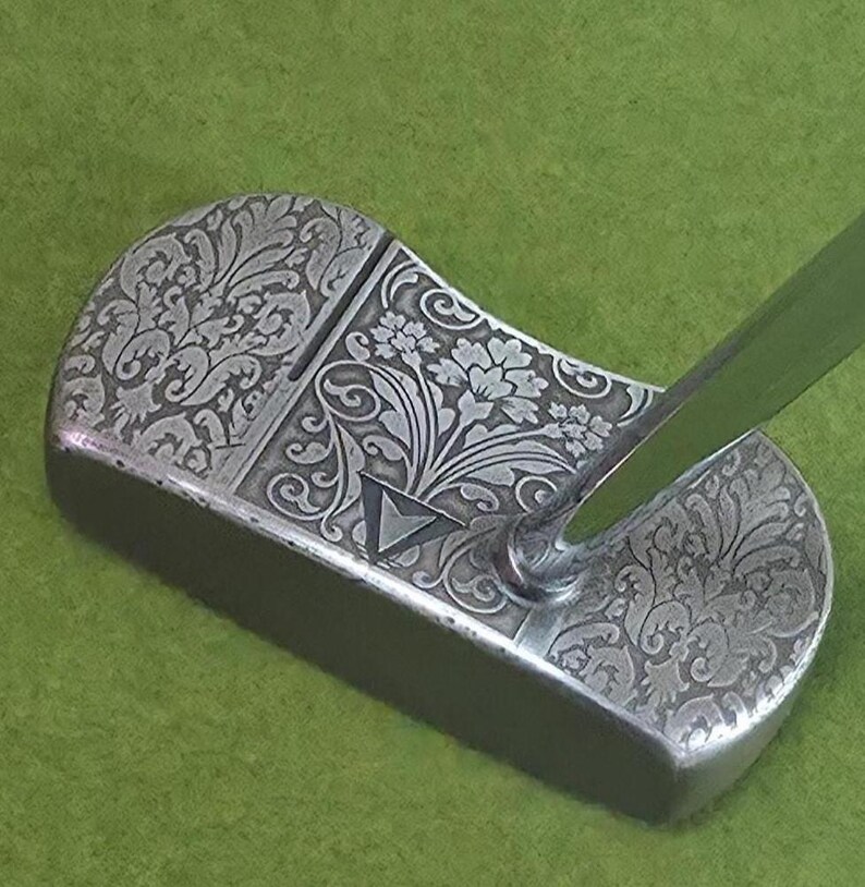 Florentine Putter - Hand-engraved Custom Putter – Luxury Floral Design ...