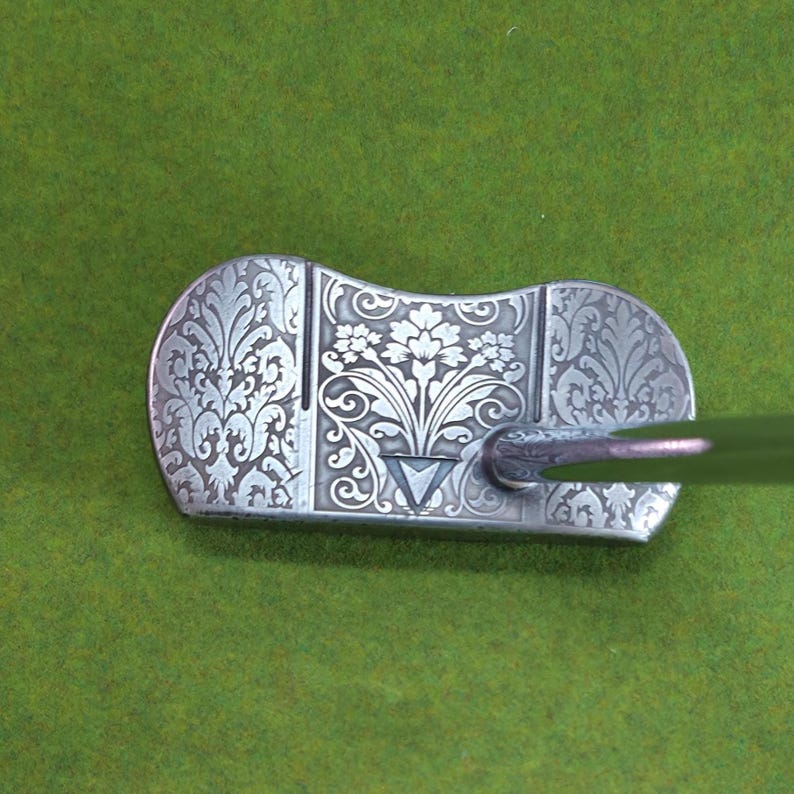 Florentine Putter - Hand-engraved Custom Putter – Luxury Floral Design ...