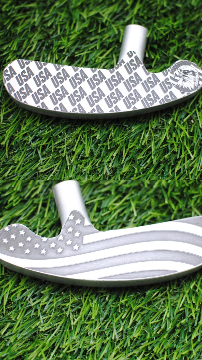 Engraved American Flag Golf Putter: Patriotic USA Eagle Design - Etsy
