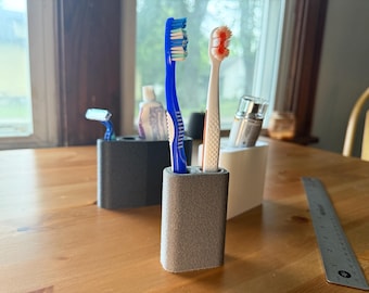 3D Gedruckter Doppel Zahnbürsten Halter: Moderner PLA Halter