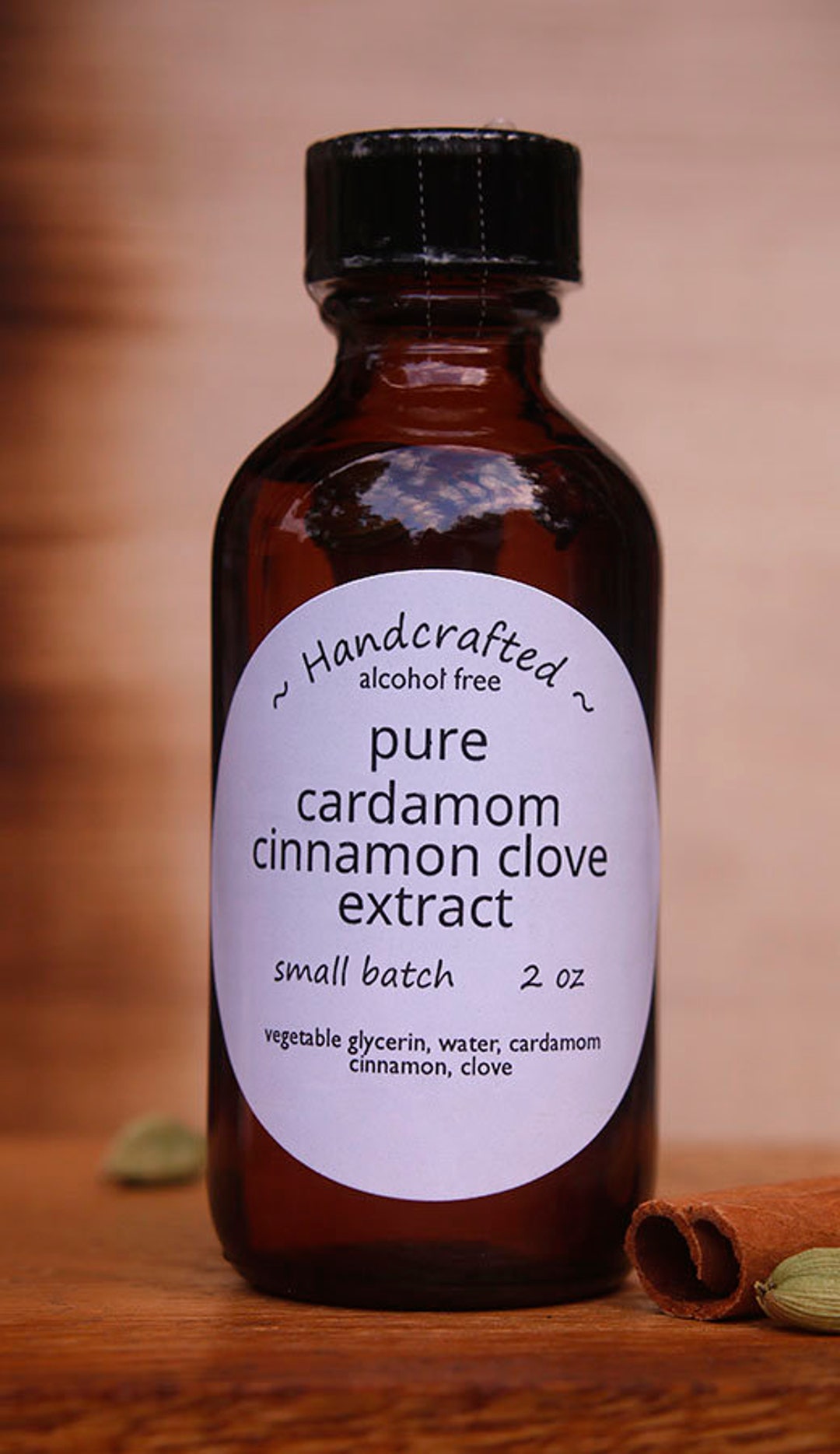 ALCOHOL FREE 100 Pure Cardamom Cinnamon & Nutmeg Extract 2oz