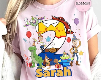 Nombre personalizado para niños pequeños Toy Story Png, Disney Buzz Woody Jessie Png personalizado, Cumpleaños personalizado para niño o niña Png, Viaje a Disneyland Png