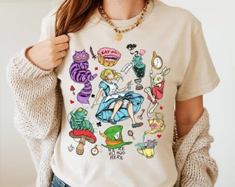Alice In Wonderland Png, Disney Alice PNG, Disneyland Vacation Tee, Princess Alice Tee, Magic Kingdom PNG, Comfort Colors PNG