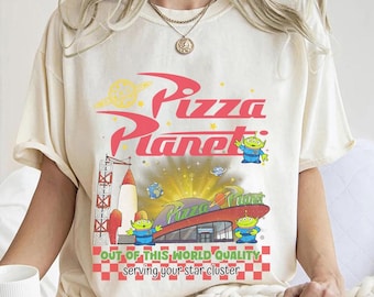 Pizza Planet Toy Story Comfort Colors PNG, Disney Aliens Sweatshirt, Pizza Planet Tee, Toy Story Family Shirts, Funny Disney Pizza PNG