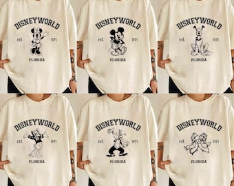 Retrato de Mickey y sus amigos de Disneyworld PNG, Mickey Minnie Donald Daisy Goofy Pluto clásico PNG, Vacaciones familiares en Disneyland PNG