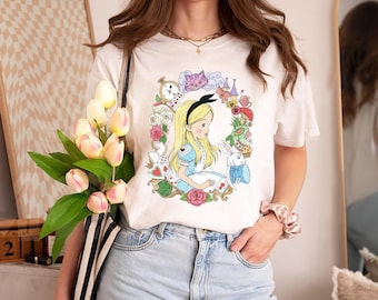 Alice In Wonderland Png, Disney Alice PNG, Disneyland Vacation Tee, Princess Alice Tee, Magic Kingdom PNG, Comfort Colors PNG