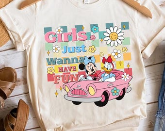 Minnie y Daisy Verano Retro PNG, Chicas Solo Quieren Divertirse PNG, Mejores Amigas Ratón Png, Reino Mágico Png, Castillo Mágico Png, Viaje de Chicas Png