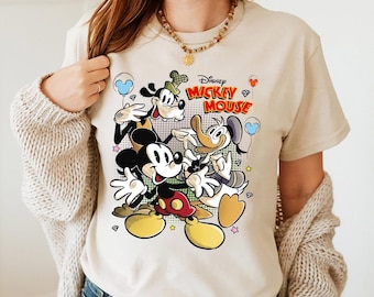 Paquete PNG de Mickey Mouse y sus amigos retro, silueta de Mickey Mouse y sus amigos, archivos PNG para sublimación