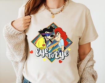 Descarga digital retro Powerline Rozanne Eye to Eye (PNG), Pareja de la película Goofy (PNG) de Disney, Vacaciones en Disneyland (PNG) en Walt Disney World (PNG)