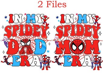 En mi era de papá, hermana, hermano y mamá de Spidey PNG, Mamá héroe de Disney Spidey PNG, Camiseta de mamá araña PNG, Madre divertida Png