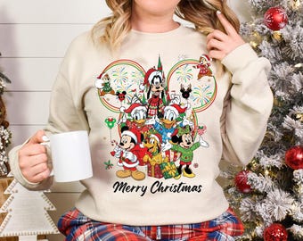 Castillo de Disney Mickey Feliz Navidad 2026 PNG, Mickey y sus amigos Navidad familiar a juego PNG, Disneyland Navidad PNG, Cumpleaños Navidad PNG