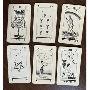 Baraja de Tarot Egipcio de la Hermandad de la Luz - 78 Cartas - Astrología Oculta Esotérica Rara - Sin Caja