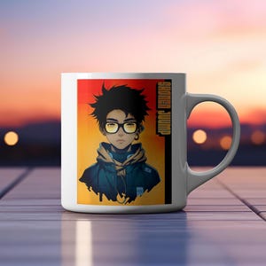 Anime Manga Hero Shonen Jump Art Design Mug, Japan Graphic Design Coffee Mug Tea Cup, Anime Merch, Viz Merch, My Hero Academia Merch