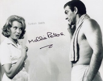 MOLLIE PETERS In Person Signed Photo From The 1965 James Bond film Thunderball