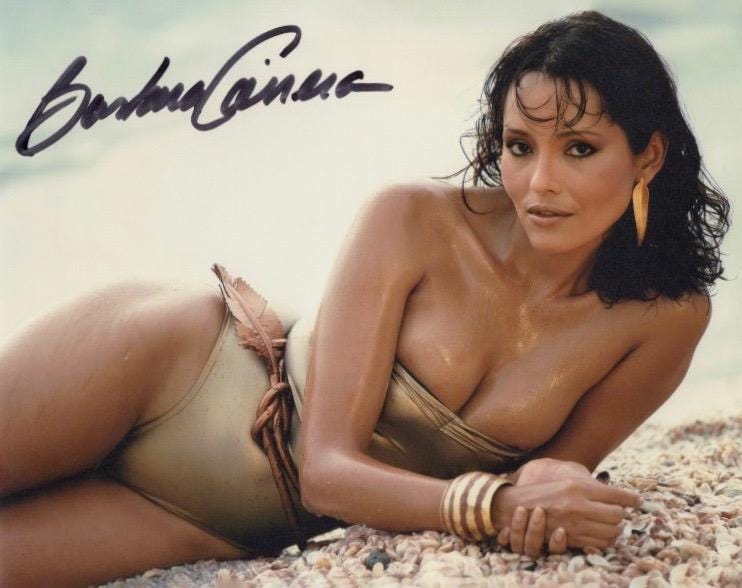 Barbara Carrera Starred In The James Bond Film Never Say Never Again In Person Signed Portrait