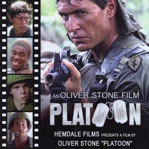 Fotografía en color de Tom Berenger de 11 x 17 de la película Platoon de 1986