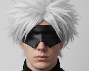 Gojo Satoru con los ojos vendados, Jujutsu Kaisen Cosplay, máscara de ojos anime