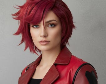Arcane Vi Wig – Short Deep Rose