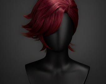 Arcane Vi Cosplay Wig | League of Legends, Deep Rose Short Wig