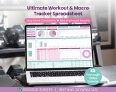 Ultimate Workout & Macro Tracker Spreadsheet for Google Sheets