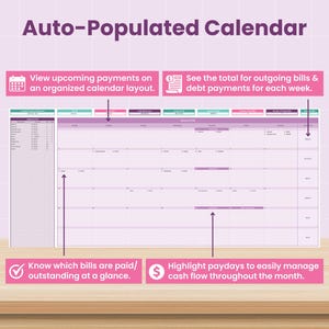Ultimate Finance Dashboard: Annual Budget Spreadsheet for Google Sheets (Digital Download) image 6