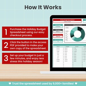 Urlaubsbudget-Tabelle & Weihnachtsgeschenk-Tracker für Google Sheets (Digitaler Download) Bild 11