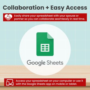Urlaubsbudget-Tabelle & Weihnachtsgeschenk-Tracker für Google Sheets (Digitaler Download) Bild 9