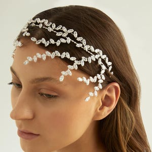 Swarovski Zircon Hair Accessories, Bridal Hair Vine, Bridal Tiaras, Silver Headpieces, Tiara for Bachelor,Engagement Crowns,Crystal Crown