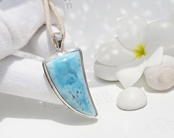 Turquoise claw pendant, Hunting Sea Dragons 9 - solid silver men pendant Larimar and red copper inclusions fast delivery worldwide men gift