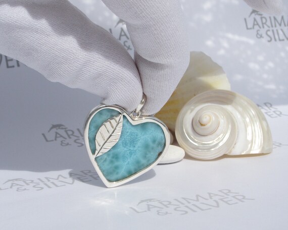 Larimar Stone Honey Moon Pendant Larimar Stone Honey Moon Pendant